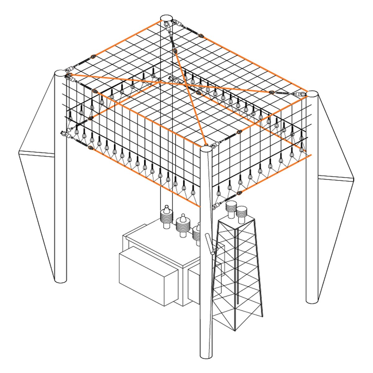 Filet de sécurité diélectrique : Une solution éprouvée pour les travaux à haute tension